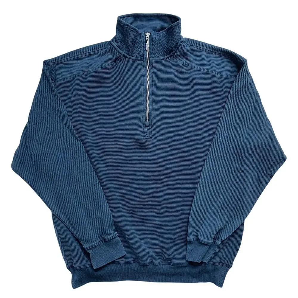 Jamaica Jaxx Quarter Zip Pullover Sweater Silk Blend Classic Golf Casual Sz L